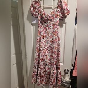 Floral Puff Sleeve Dress